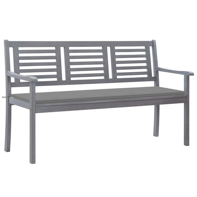 Banc d'extérieur Tabler, H 35 po x l 47,2 po x P 23,6 po, Gris