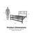 Flovilla Metal Open-Frame Bed-2109350822