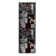 Tapis gris / rouge Emaline