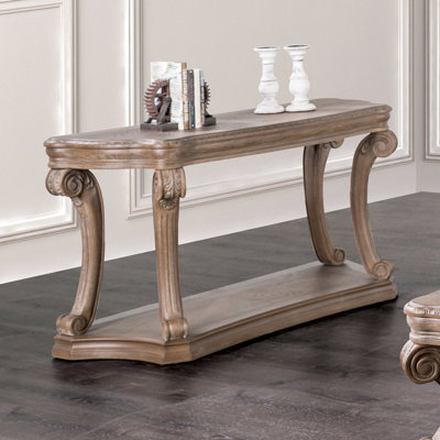 Table de canapé l 53,6 po, chêne vieilli