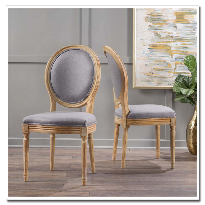 Ensemble de chaises de salle à manger, Gris clair