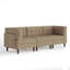 Upholstered Tufted Corduroy Modular Sectional with Pillow Back-1759689566-1759689563