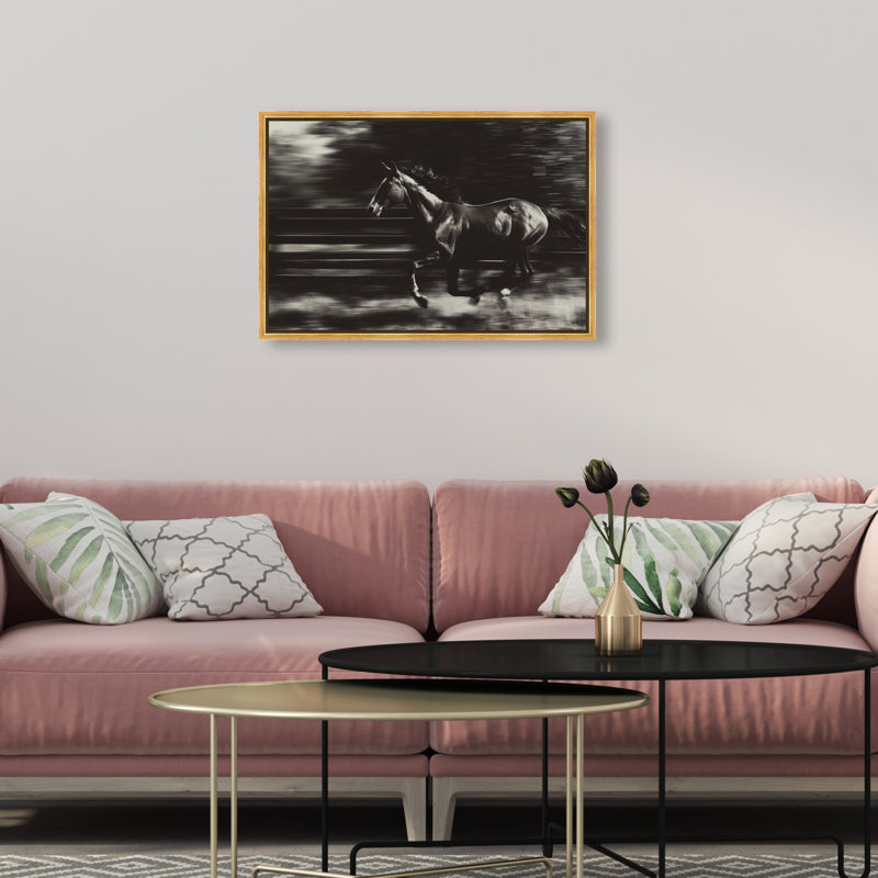 Velocity Unbound Print by Oliver Gal, 31"H x 46"W, Gold Floater Frame