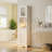 Natyra Freestanding Linen Cabinet, Tall Bathroom Cabinet, with a Drawer, Adjustable Shelves-2130834339