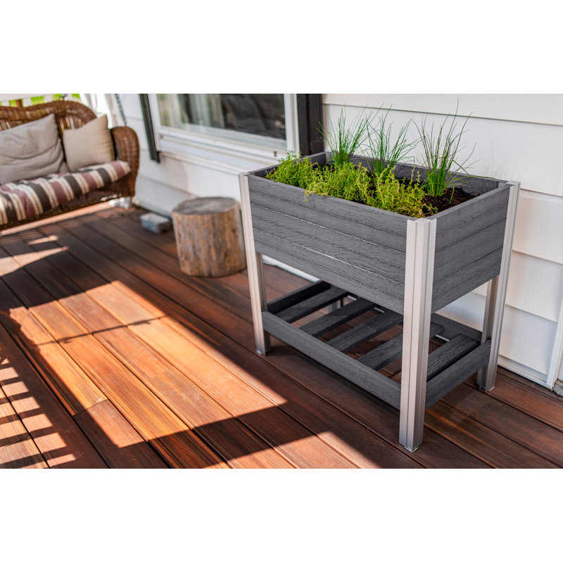 Urbana Elevated Planter, 31” W x 18” D x 28.9” H