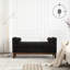 Élégant banc rembourré avec repose-pieds et coussins-1792504046