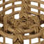 Faux siège et table - structure en fer brun, chaise berçante et structure latérale