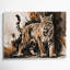 «Big Cats Bobcat», art mural sur toile beige-533282976
