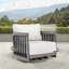 Fauteuil club pivotant avec coussins Sereno-581061318