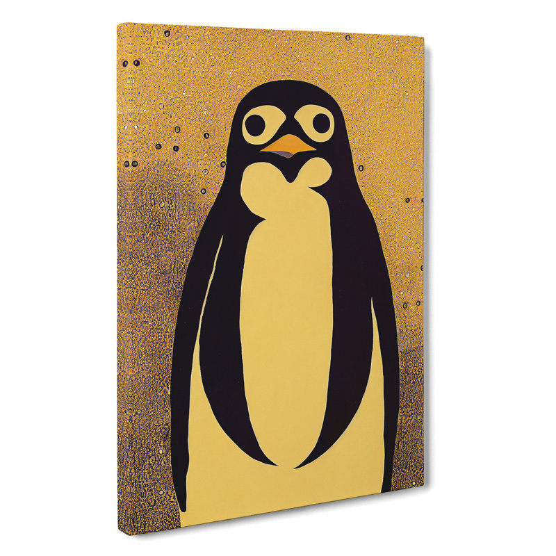 Vintage Penguin - Wrapped Canvas Print, 50cm H x 35cm W x 3cm D