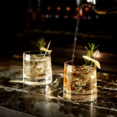 Ensemble de 2 verres à whisky sans plomb Alba