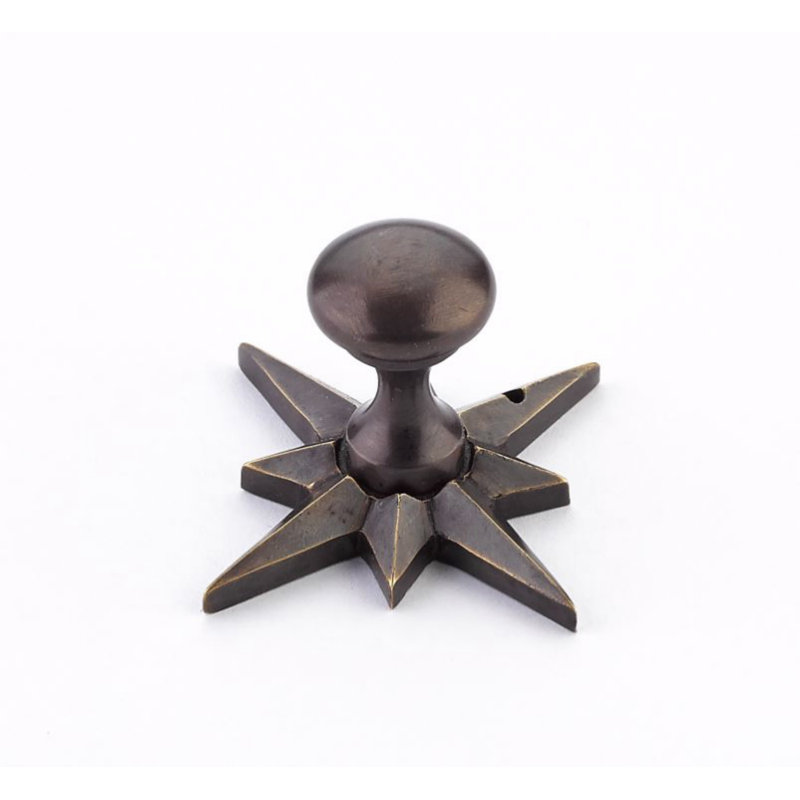 Schaub Sonata Cabinet Knob 11/16", Dark Antique Bronze