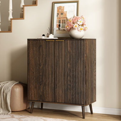 Armoire de rangement pour chaussures 24 portes Camilo pour vestibule avec portes et tablettes réglables, range-chaussures