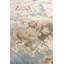 Tapis bleu / rose noué à la main Oushak-99082613