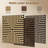 23.6 In. X 23.6 In. 3d Acoustic Wood Slat Square Edge Decorative Wall Panels-124798628
