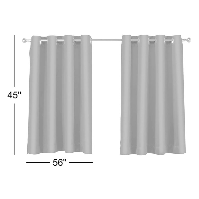 Rideau simple occultant à pattes Abdualeem, Bleu marine, l 56 po x L 45 po