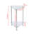 Glass Sofa Table Side Table Small With Storage Shelf, Living Room 2 Tiers Corner Coffee End Table Bedroom Little Nightstand Beside Table (Clear, Triangle)