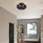 Asllan 3 Light Black Large Semi-flush