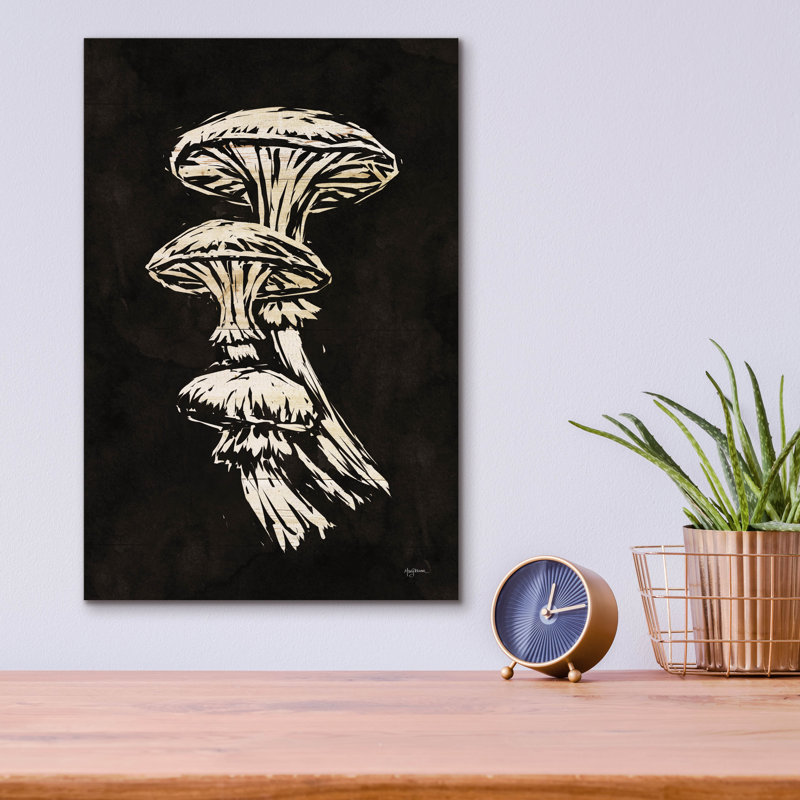 'Mystical Halloween Mushrooms 1' by Mary Urban Acrylic Glass Wall Art, 16" H x 12" W x 0.13" D