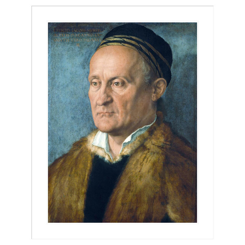Portrait de Jakob Muffel par Albrecht Dürer, impression giclée sur cadre, 41.5" H x 32.77" W