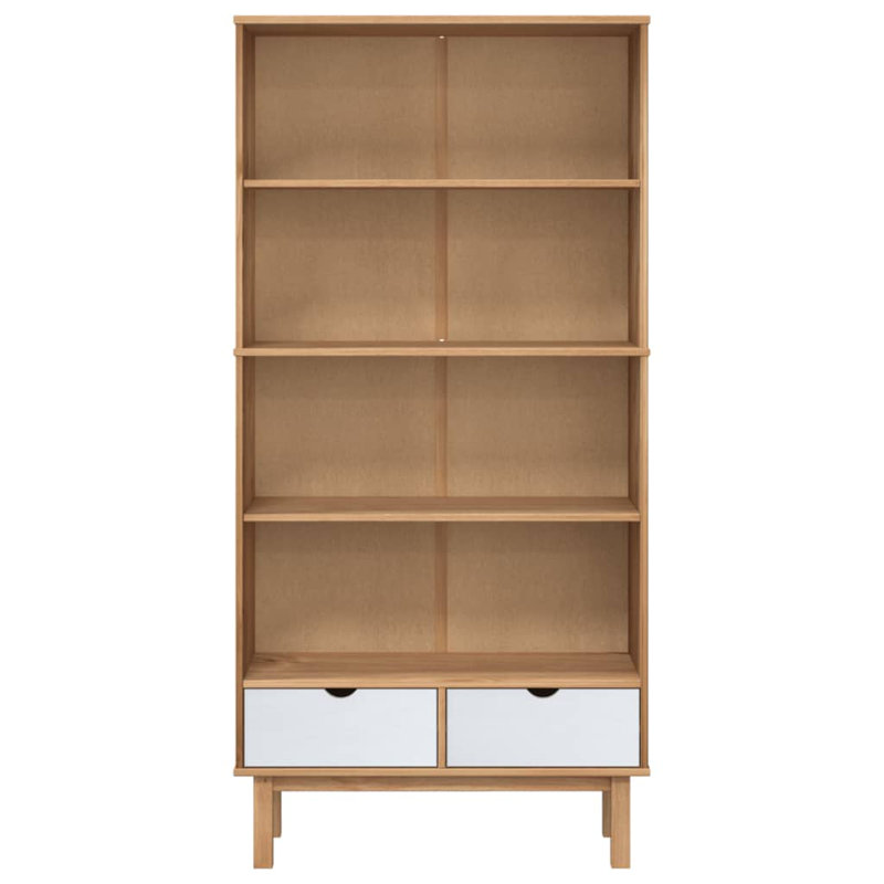 Bookcase Storage Bookcase, White/Brown