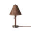 Delphine Wicker Mini Lamp in Dark Brown