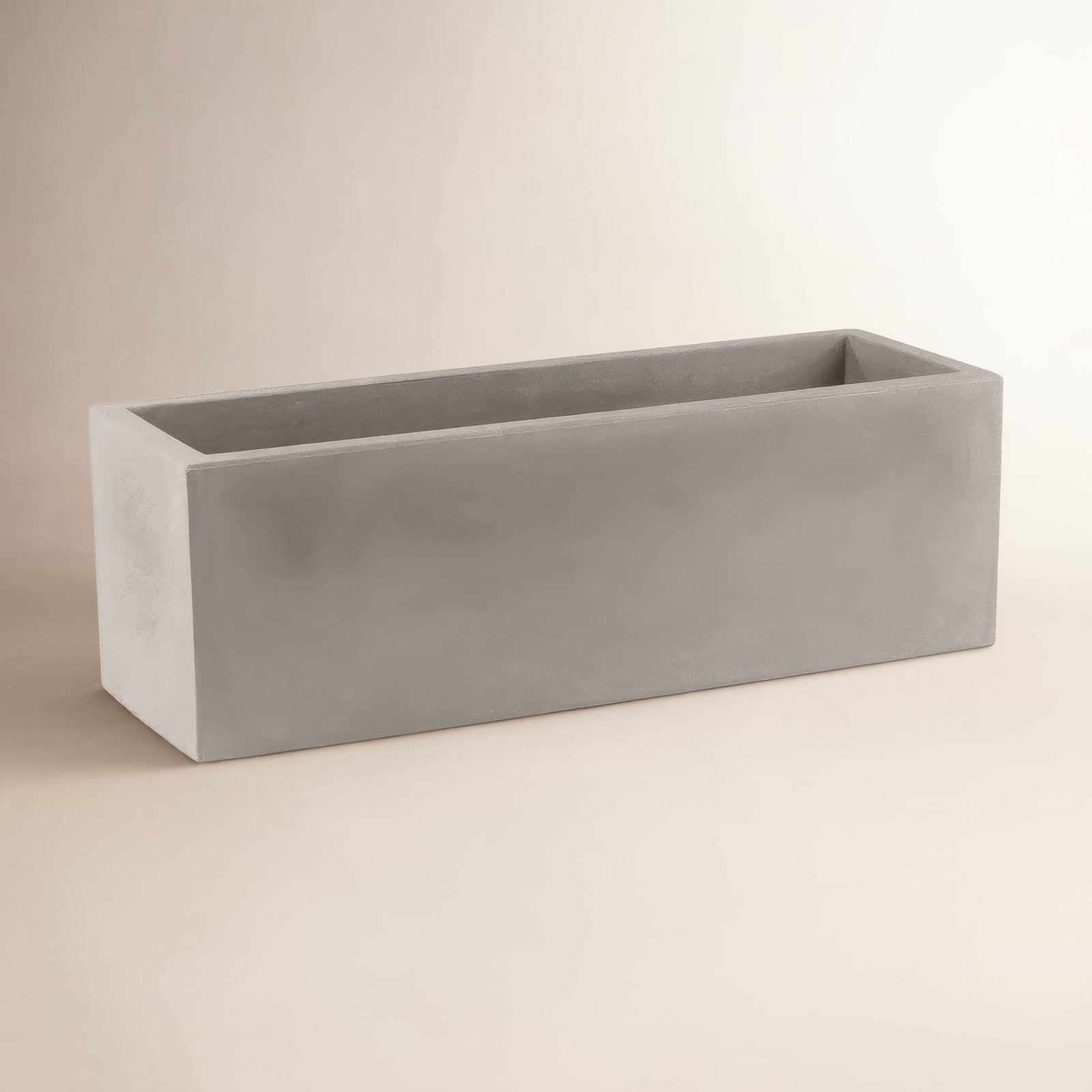 Jardiniere 47" Planter, 15.75" H x 39.25" W x 15.75" D, Taupe