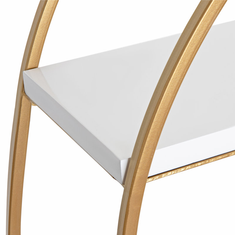 Tablette décorative 2 pièces Vasquez, Blanc