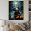 «Dachshund Dreamscape I» sur toile