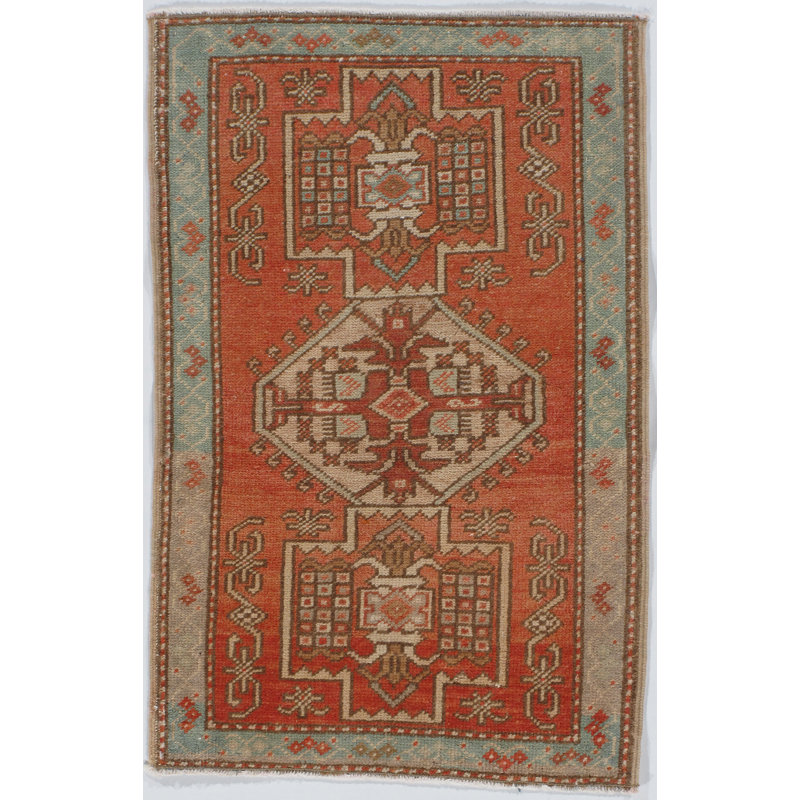 Wool Area Rug in Red