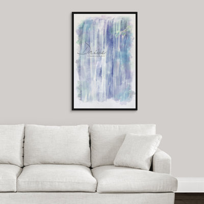 Watercolor Inspirational Poster: Our Aspirations Are Our Possibilities by Kate Lillyson - Print on Canvas