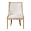 Chaise rembourrée avec garniture cloutée