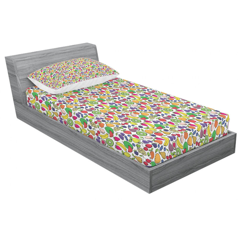 Microfiber Sheet Set, Twin Sheet Set with Fitted Sheet