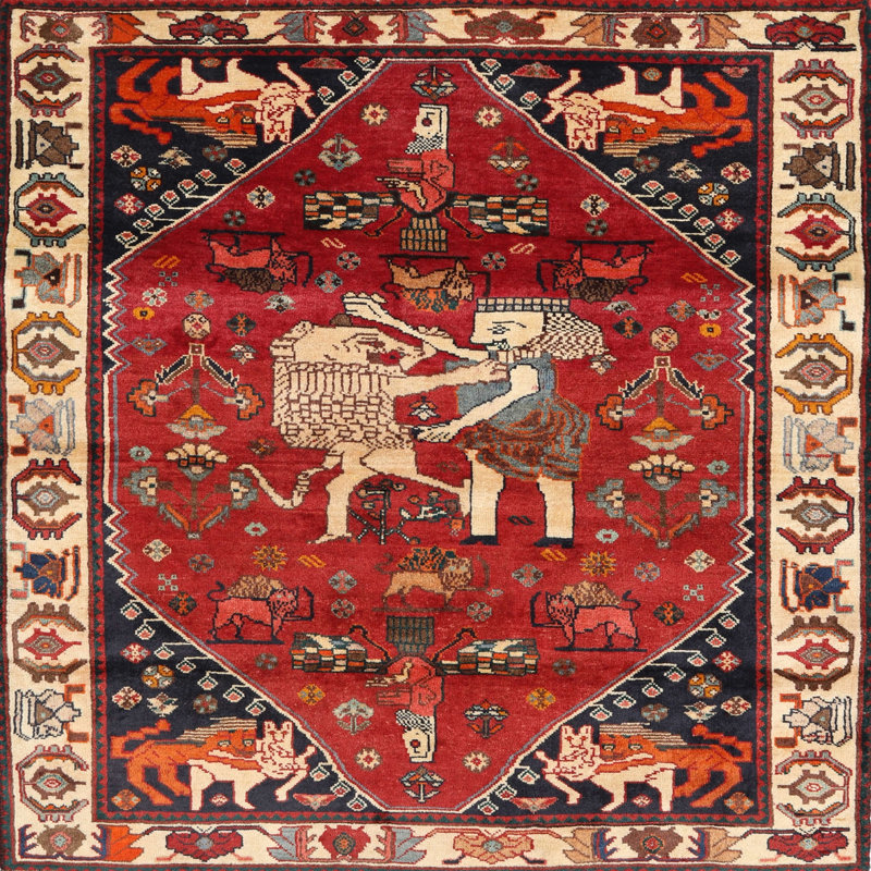 Oriental Indoor Rug, Square 8'