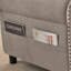 Canapé modulaire réversible en L de 106,69 po à 4 places avec sacs de rangement latéraux Gallott-88395327