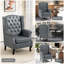 Daliza Faux Leather Wingback Chair-561784078