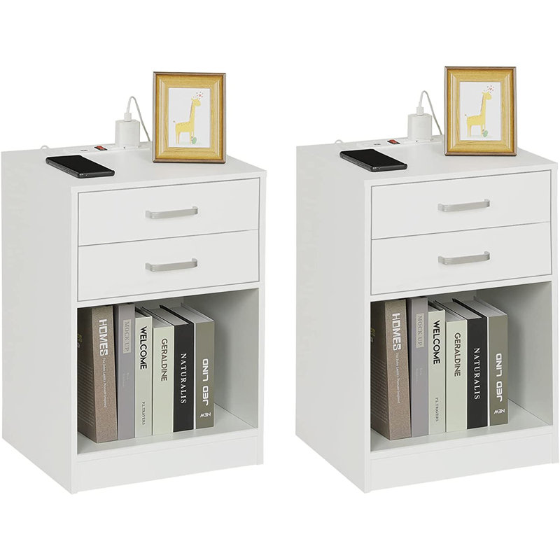 Zorita 15.8'' W Nightstand, White