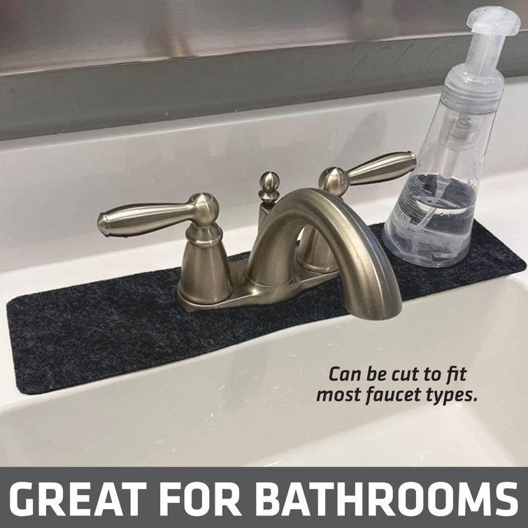 JAYZUUM Long Size 27.5 X 5.5 Splash Guard for Sink Faucet, Absorbent Fast  Drying Mat Sink Gadgets-Splash Guard Behind Faucet Drip Catcher for Sponge