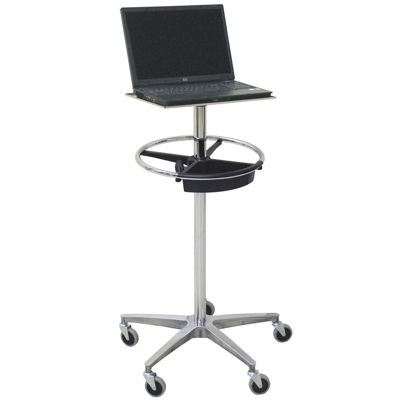 42'' H Laptop Cart with Wheels