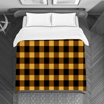 Polyester Gingham Duvet Cover