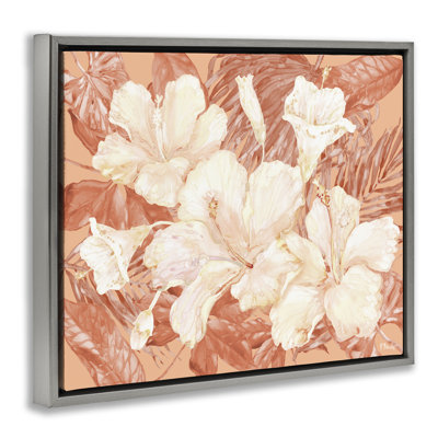  Bright Hibiscus Bundle Floater Canvas Wall Art by Paul Brent