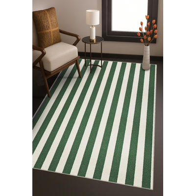 Tapis bleu tissé lavable rétro Mosso