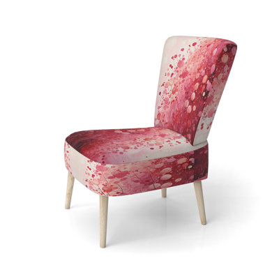 Crimson Reverie - Chaise d'appoint rembourrée contemporaine