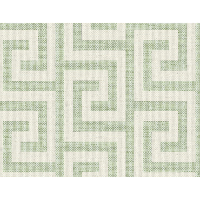 Rouleau de papier peint embossé 3D L 27 pi x l 27 po, Vert/blanc