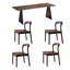A rectangular dining table made of ash wood-110907398