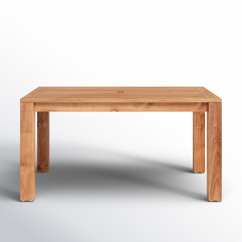Classic Outdoor Teak Dining Table, 60" L x 30" H x 39" D