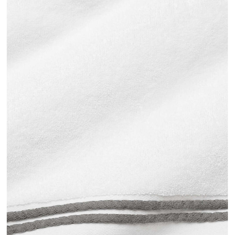 Aura Bath Sheet, White/Charcoal