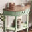 Modern Farmhouse Green Solid Wood Console Table