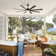 8 Aluminum Blades Modern Classic Smart Large Ceiling Fan With Light And Control And App Function