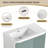 Kerriann 35.63'' Single Bathroom Vanity with Ceramic Top